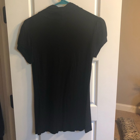 Black turtleneck top - Picture 3 of 5